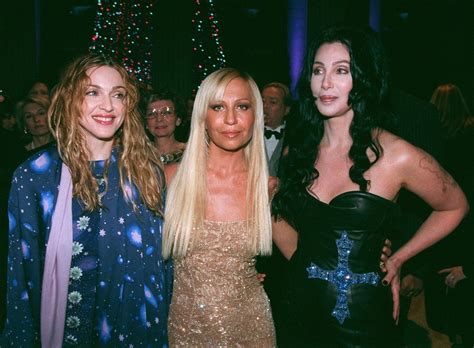 donatella versace and cher|VERSACE.